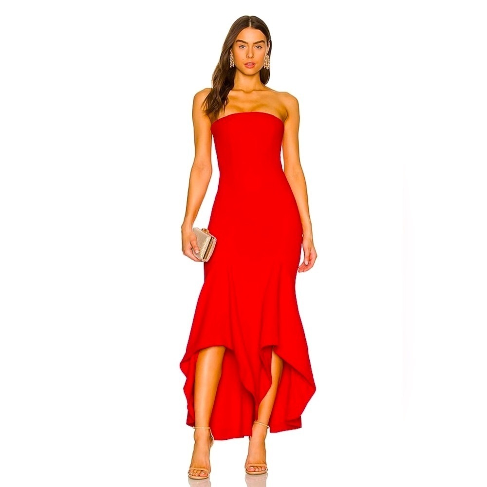 NWT REVOLVE LOVERS & FRIENDS Urgonia Gown Berry Red S